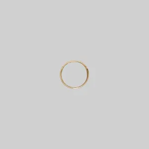 TUTSI EXTRA MINI. Gold Septum Clicker Ring