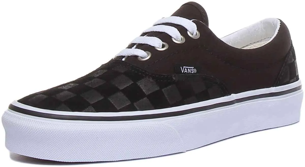 Vans Classic Era Deboss Chk In Black White For Men