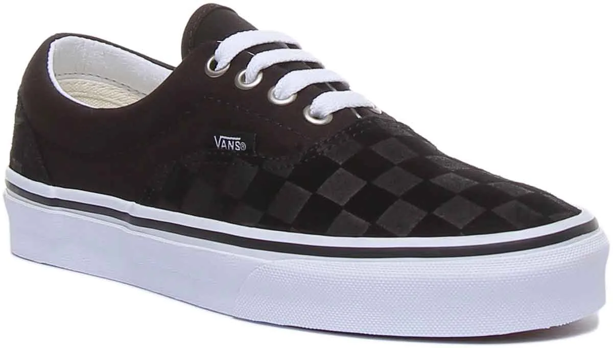 Vans Classic Era Deboss Chk In Black White For Men