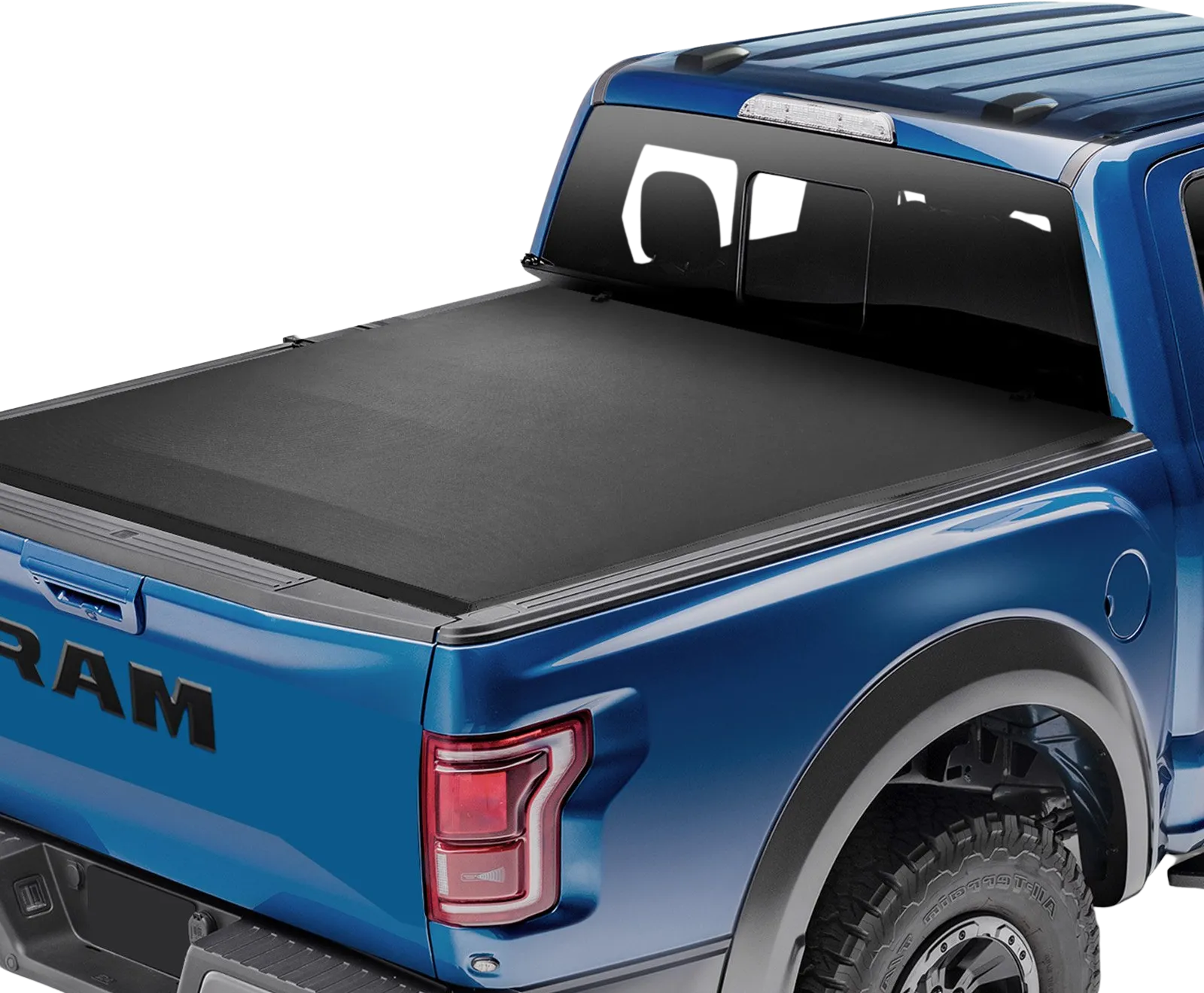 Vevor Tonneau Cover Quad-Fold for 6.4' Truck Bed 2002-2024 Dodge Ram 1500 Tear-Resistant PVC Anti-Loose Clamps New