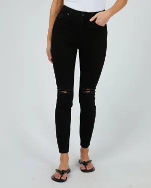 Vice High Skinny Jean Jet Black Trash