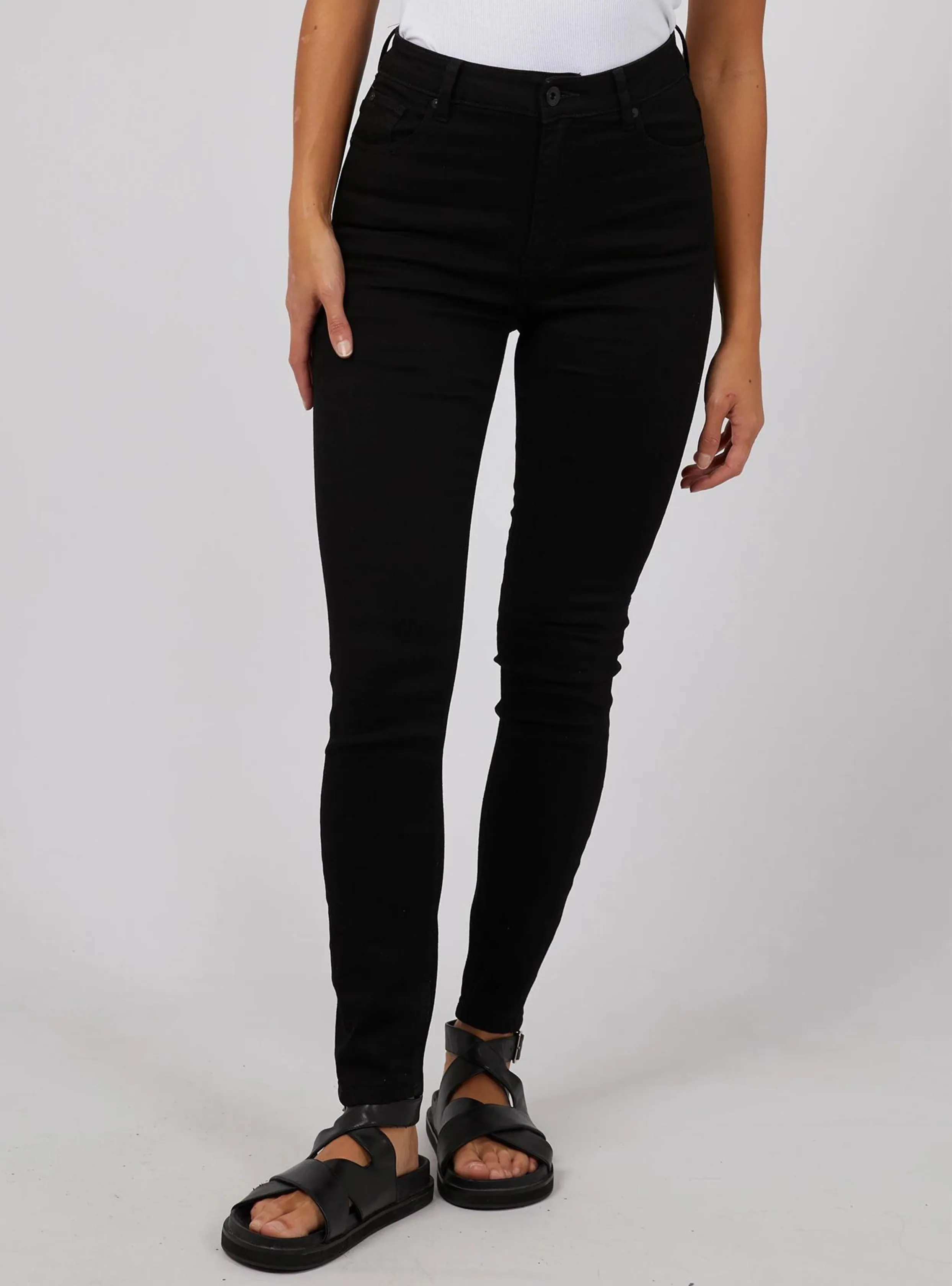 VICE HIGH SKINNY JEAN - Jet Black