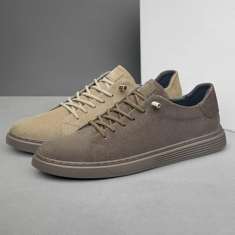 Vulcanized Leather Men's Casual Shoes: TJ411 Fashion Sneakers for Outdoor