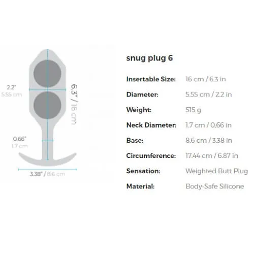 Weighted Snug Plug 6