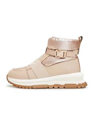 Winter Ankle Sneaker Boots - Beige