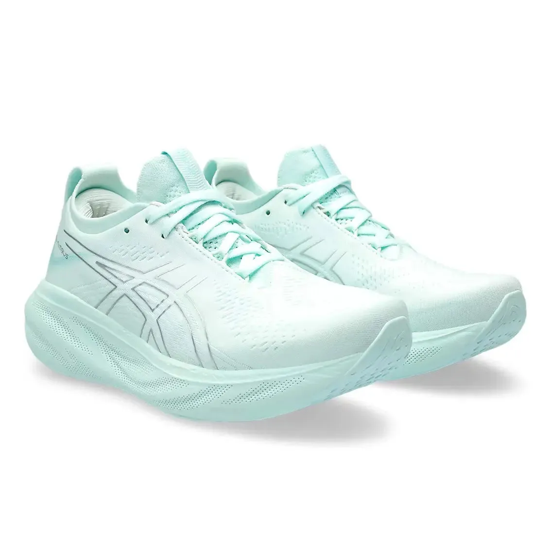 Womens ASICS GEL-Nimbus 25 - Soothing Sea / Pure Silver