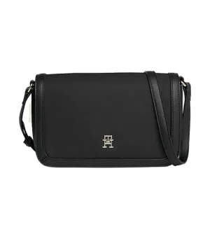 Women's Essential Flap Crossover Bag Black