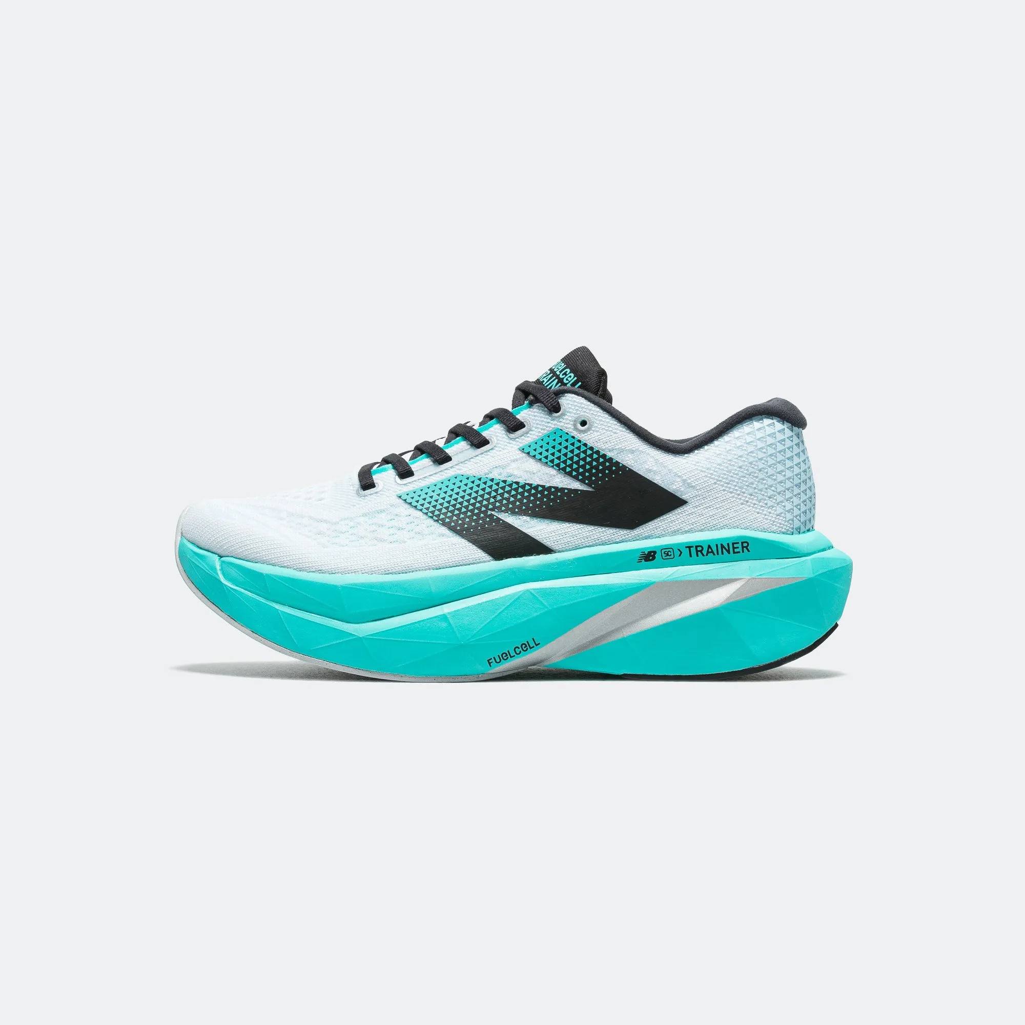 Womens FuelCell SuperComp Trainer v3 - White/Cyber Jade