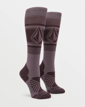 Womens Stone Lines Otc Sock - Dusty Lavender