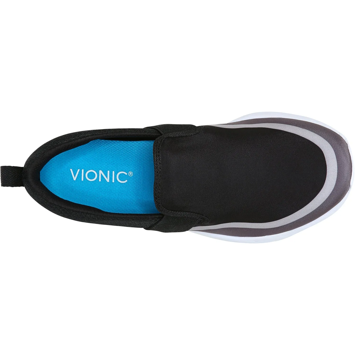 Women's Vionic Nalia Black/Grey Fabric Mesh