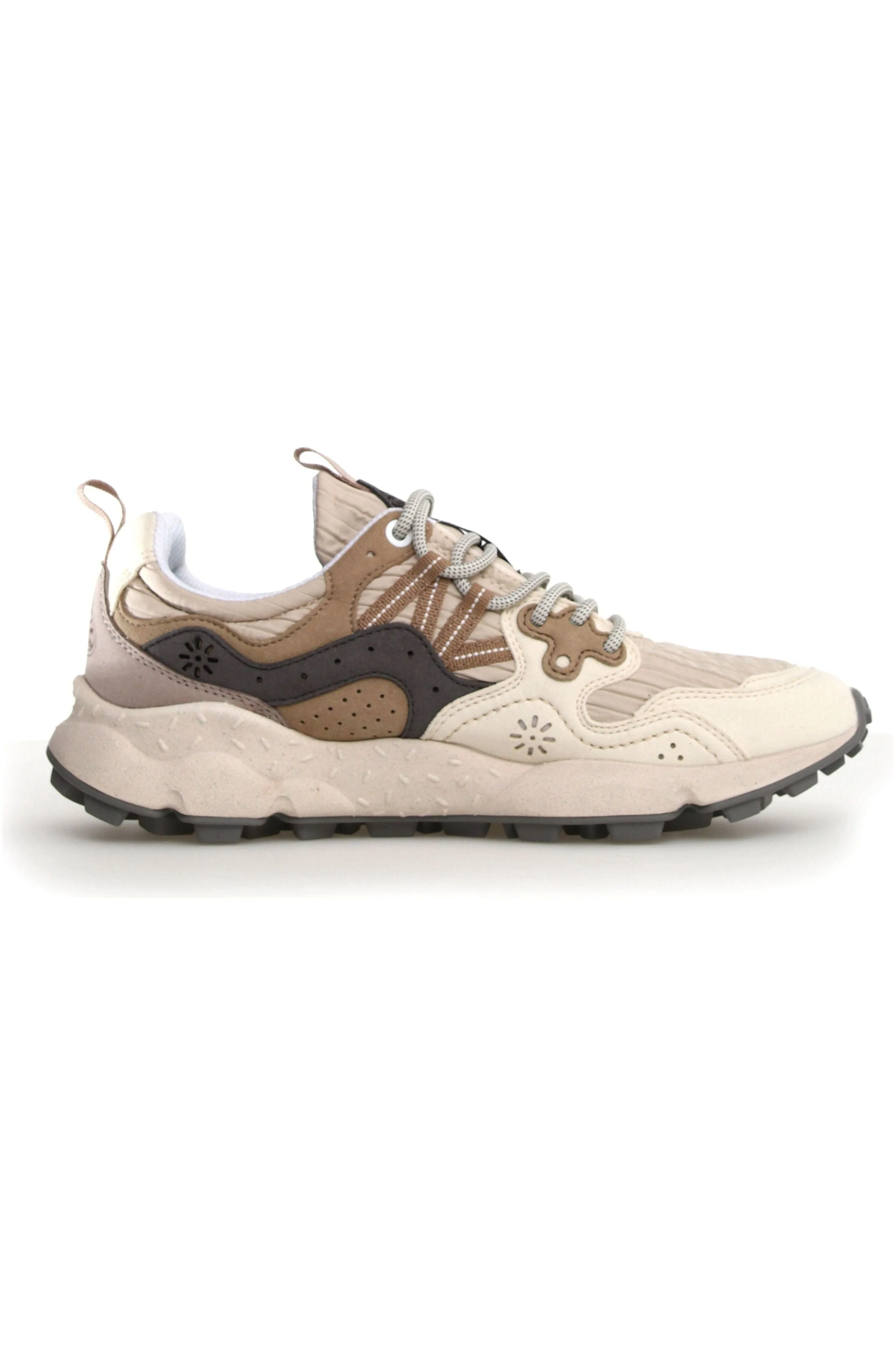 Yamano 3 Eco Suede/Nylon Sneaker - Milk/Multi